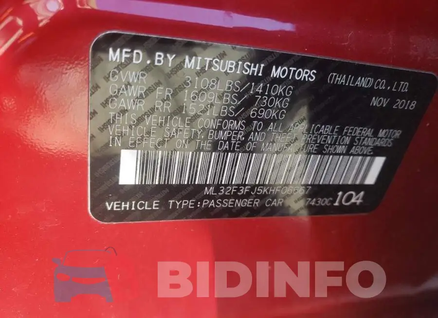 ML32F3FJ5KHF06667 Photo# 10