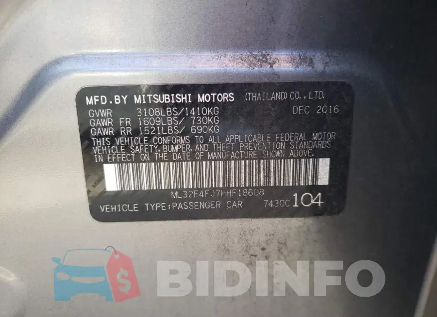 ML32F4FJ7HHF18608 Photo# 12