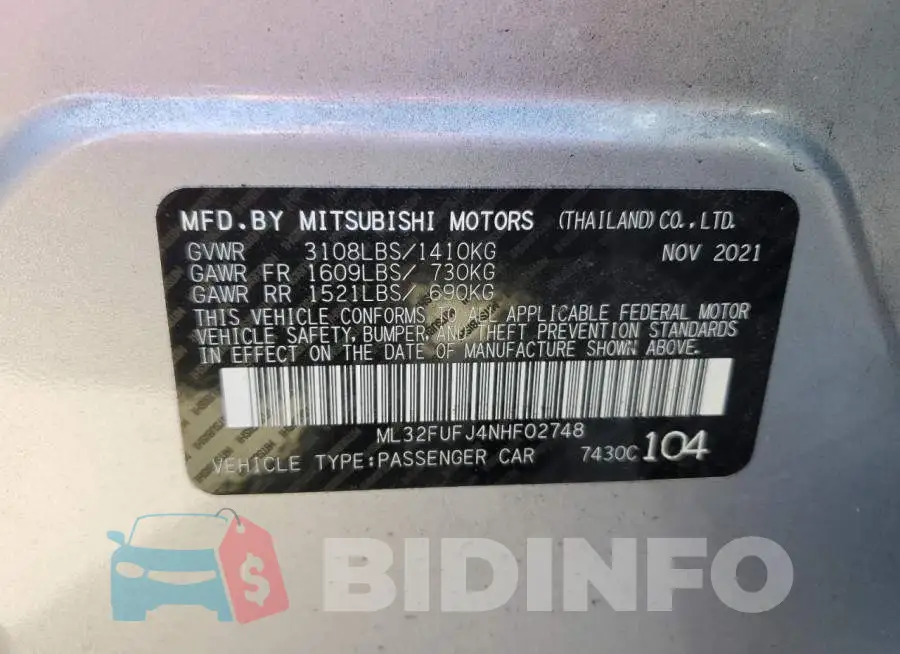 ML32FUFJ4NHF02748 Photo# 13