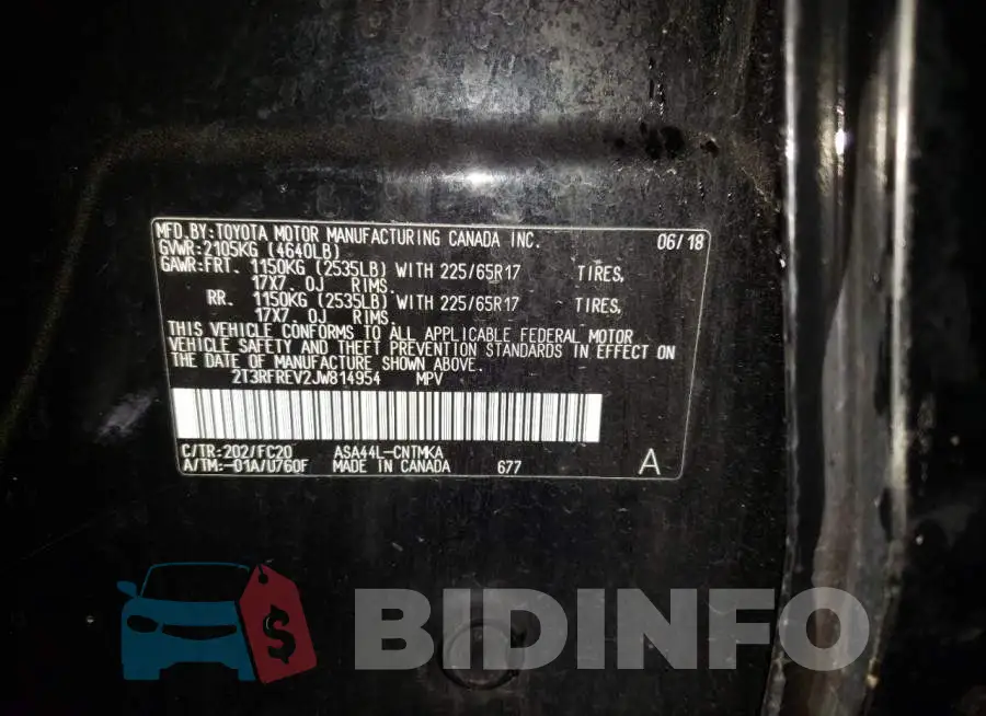 2T3RFREV2JW814954 Photo# 14