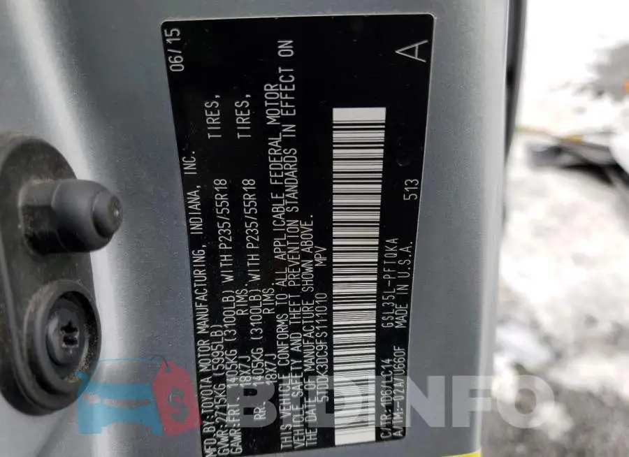 5TDDK3DC9FS111010 Photo# 14