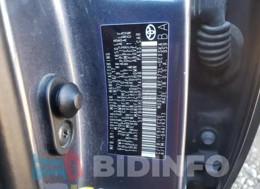 5YFBURHE3HP714708 Photo# 13