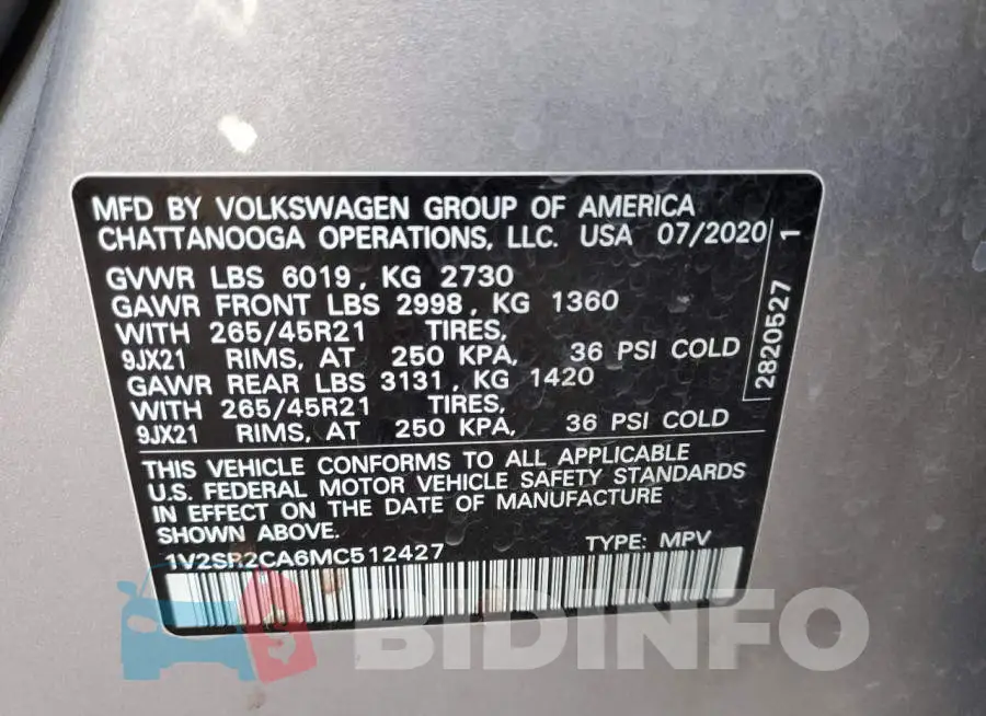 1V2SR2CA6MC512427 Photo# 13