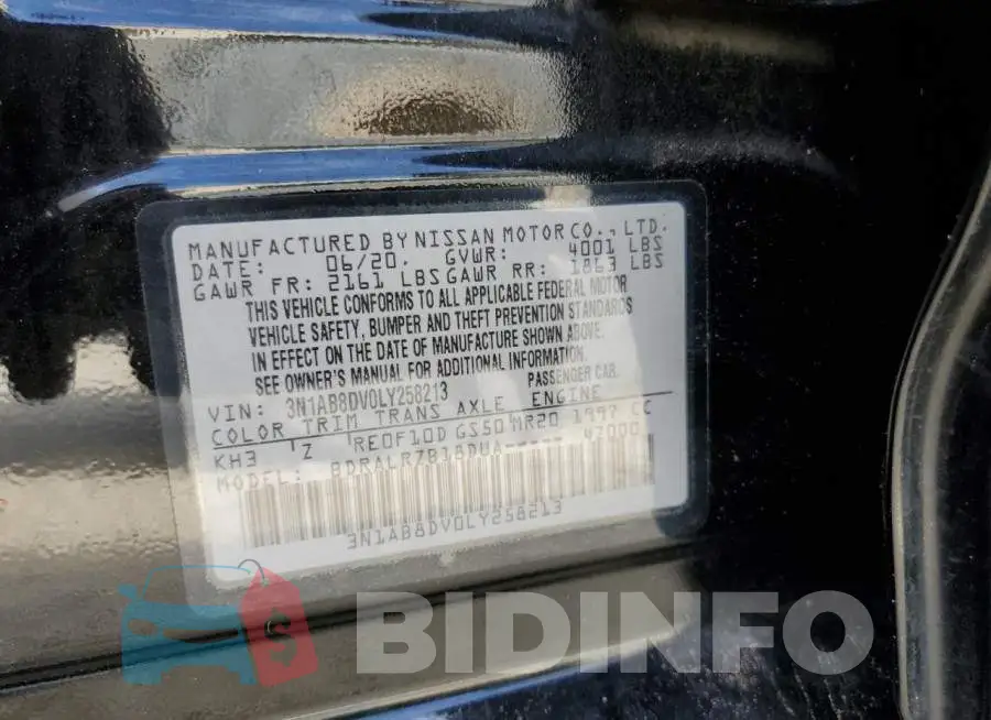 3N1AB8DV0LY258213 Photo# 12