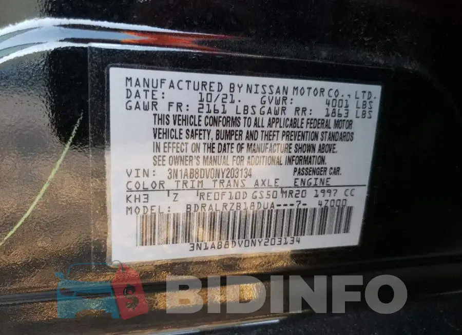 3N1AB8DV0NY203134 Photo# 12