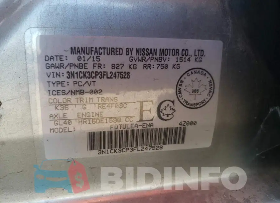 3N1CK3CP3FL247528 Photo# 13