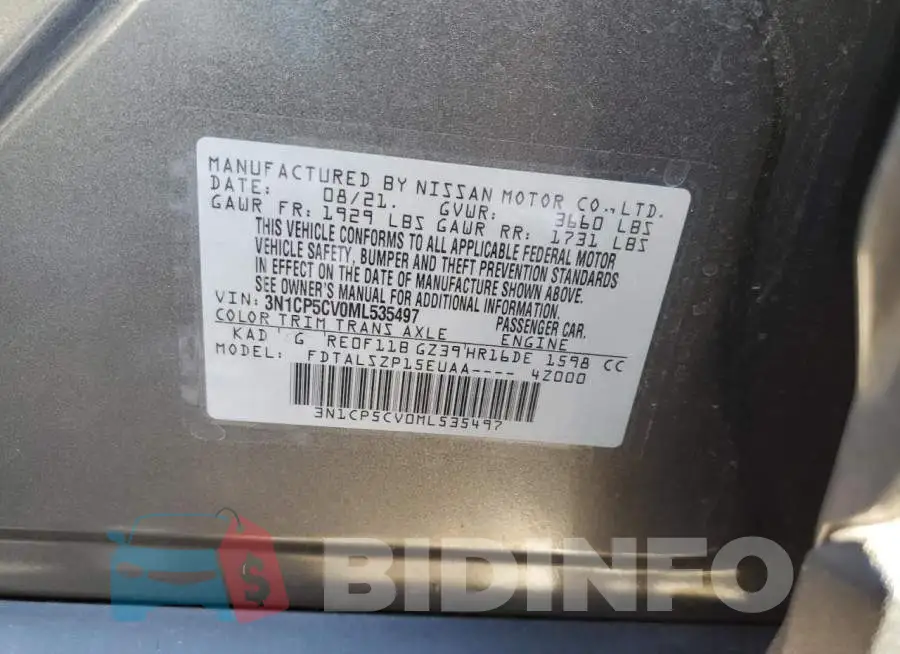 3N1CP5CV0ML535497 Photo# 12