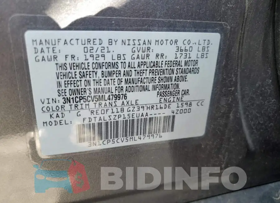 3N1CP5CV5ML479976 Photo# 14
