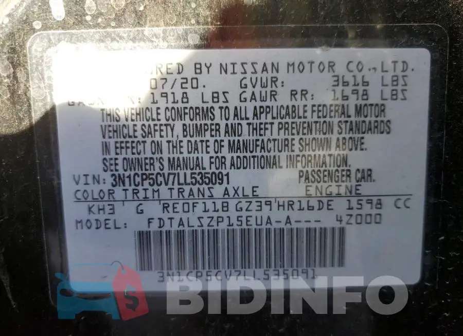 3N1CP5CV7LL535091 Photo# 10