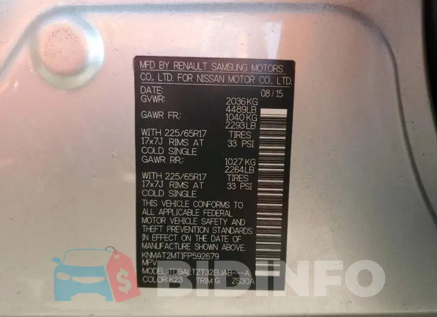 KNMAT2MT1FP592679 Photo# 13