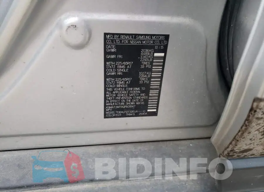 KNMAT2MT9GP609147 Photo# 13