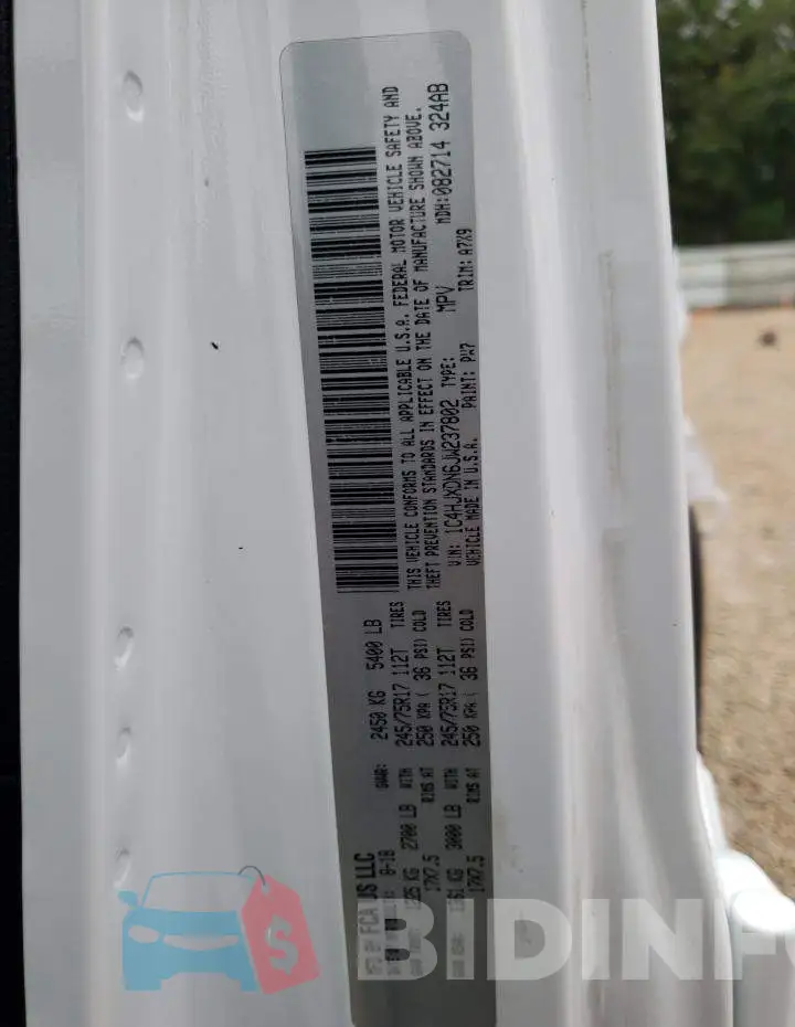 1C4HJXDN6JW237802 Photo# 12