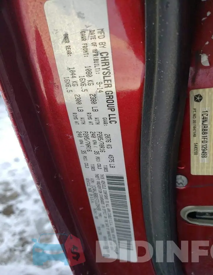 1C4NJRBB1FD129498 Photo# 13