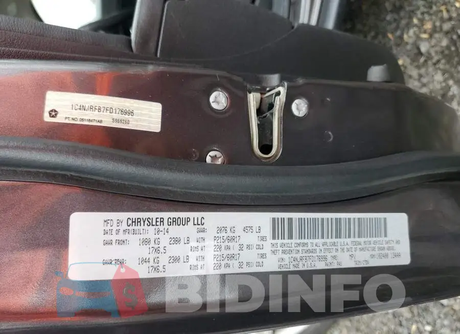 1C4NJRFB7FD176996 Photo# 13