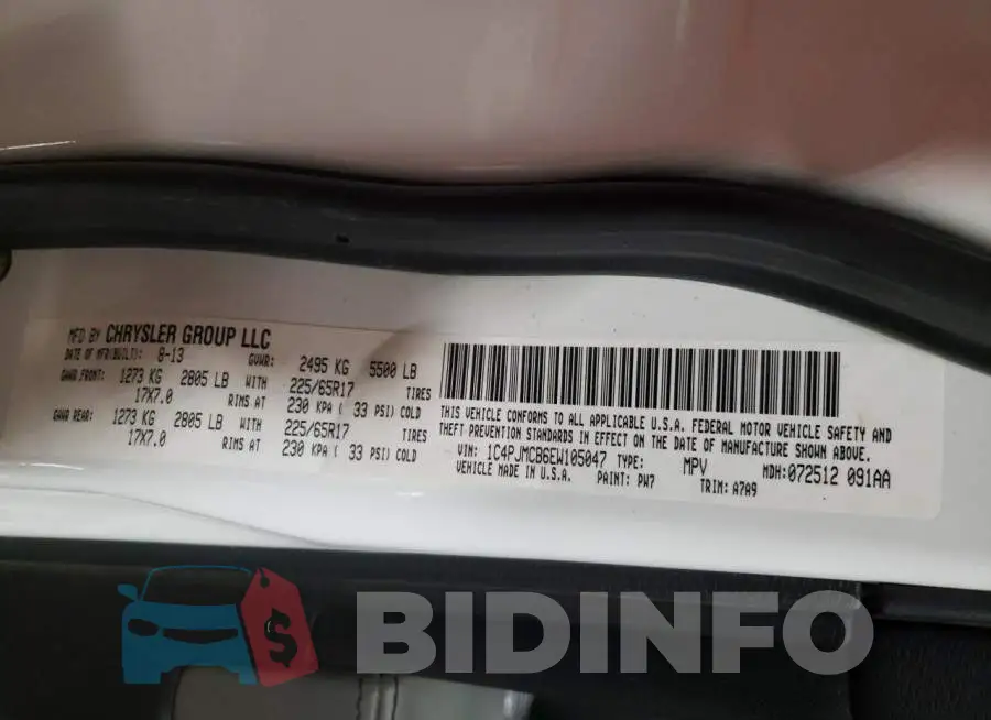 1C4PJMCB6EW105047 Photo# 10