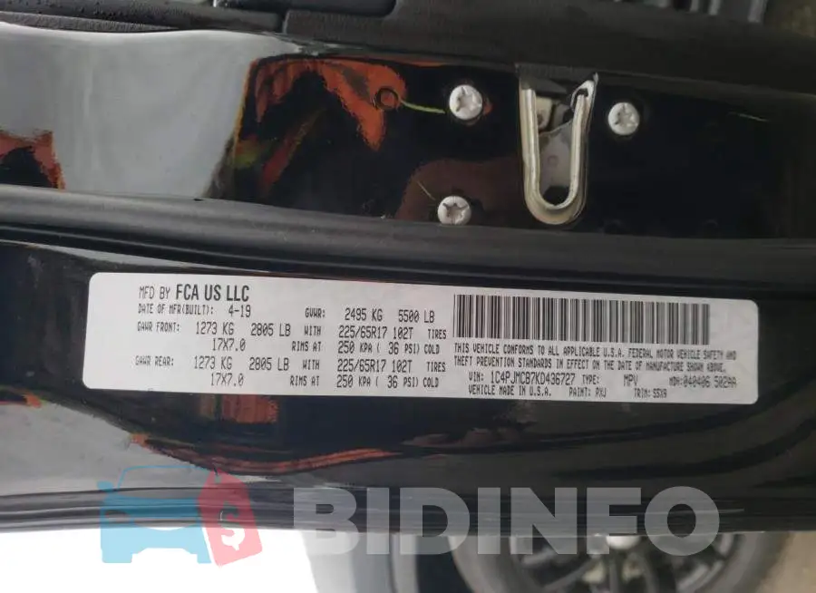 1C4PJMCB7KD436727 Photo# 13