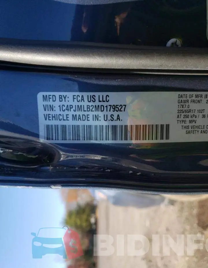 1C4PJMLB2MD179527 Photo# 13