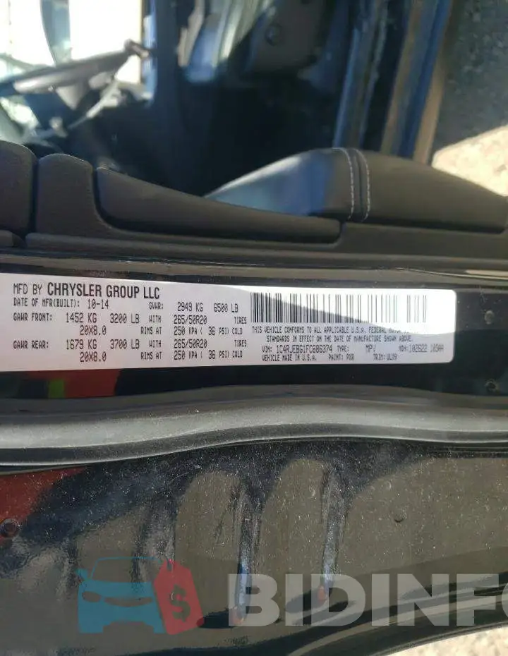1C4RJEBG1FC686374 Photo# 12
