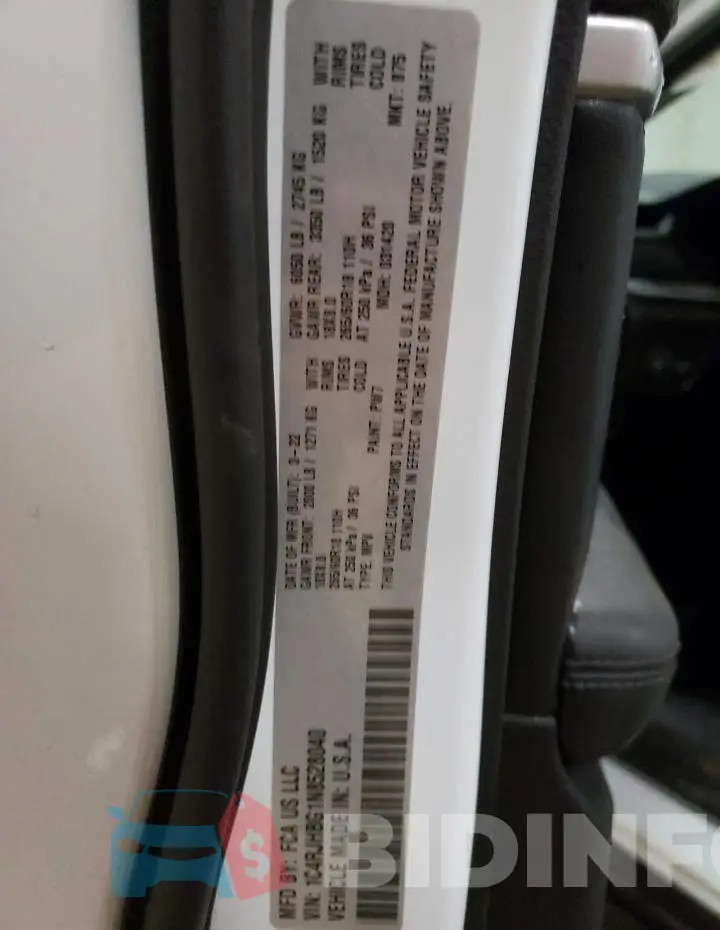1C4RJHBG1N8528040 Photo# 13