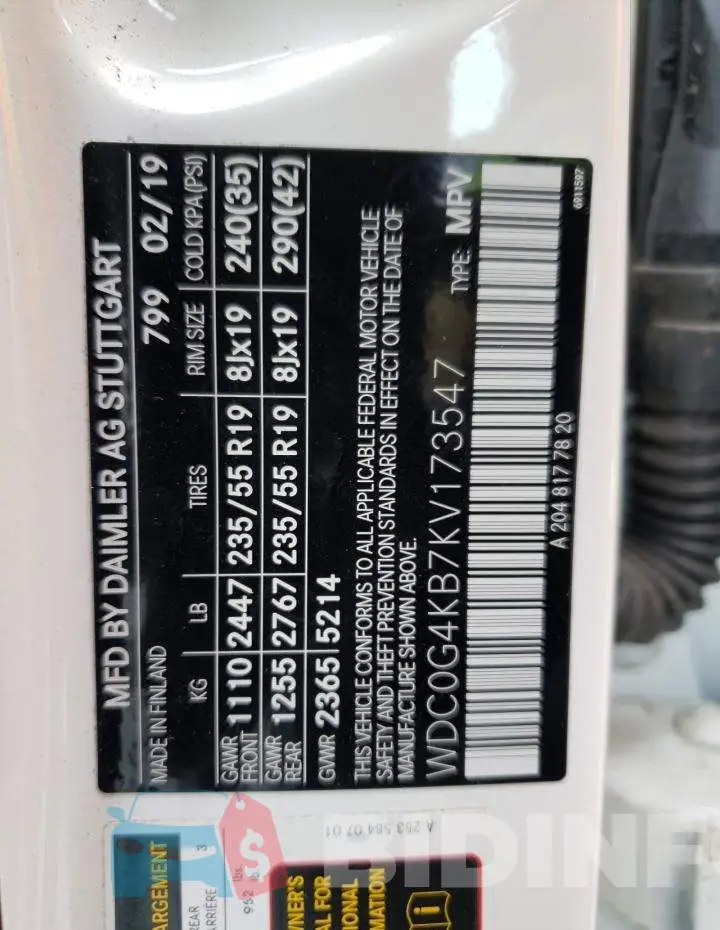 WDC0G4KB7KV173547 Photo# 13