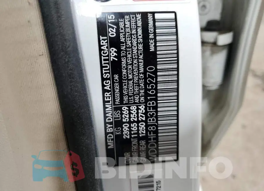 WDDHF8JB3FB165270 Photo# 12