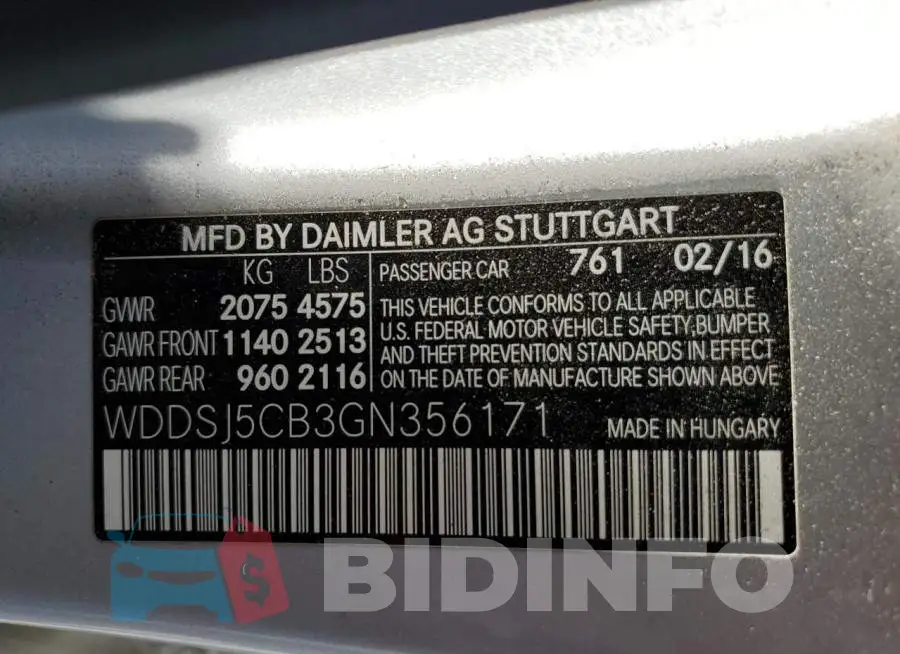 WDDSJ5CB3GN356171 Photo# 12