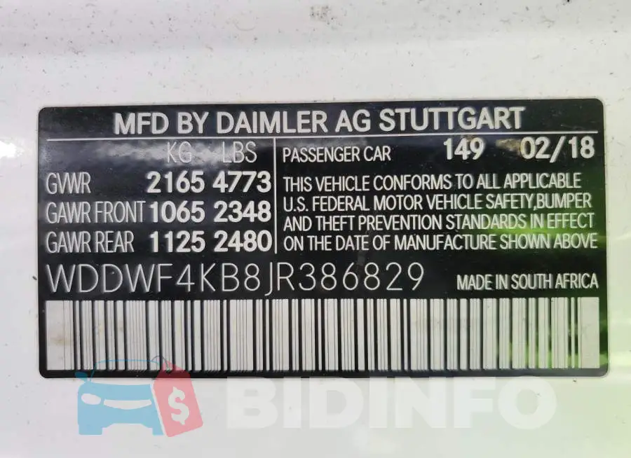 WDDWF4KB8JR386829 Photo# 13