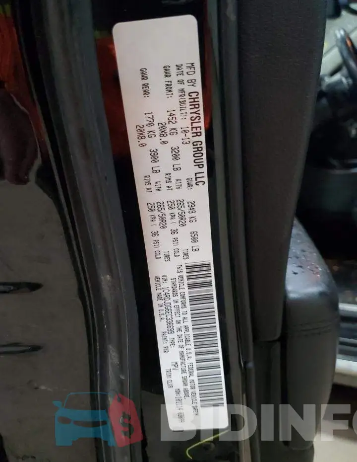 1C4RDJDG6EC336699 Photo# 13