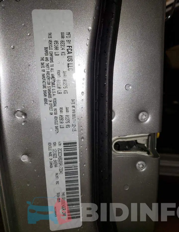 2C3CDXBG2GH173341 Photo# 12