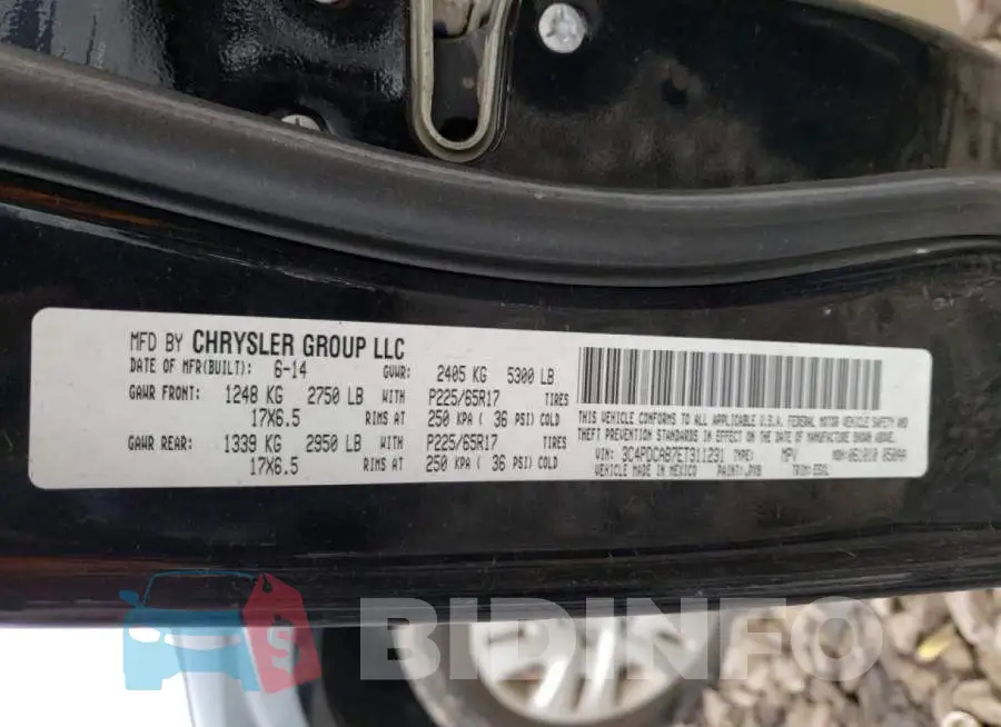 3C4PDCAB7ET311231 Photo# 13