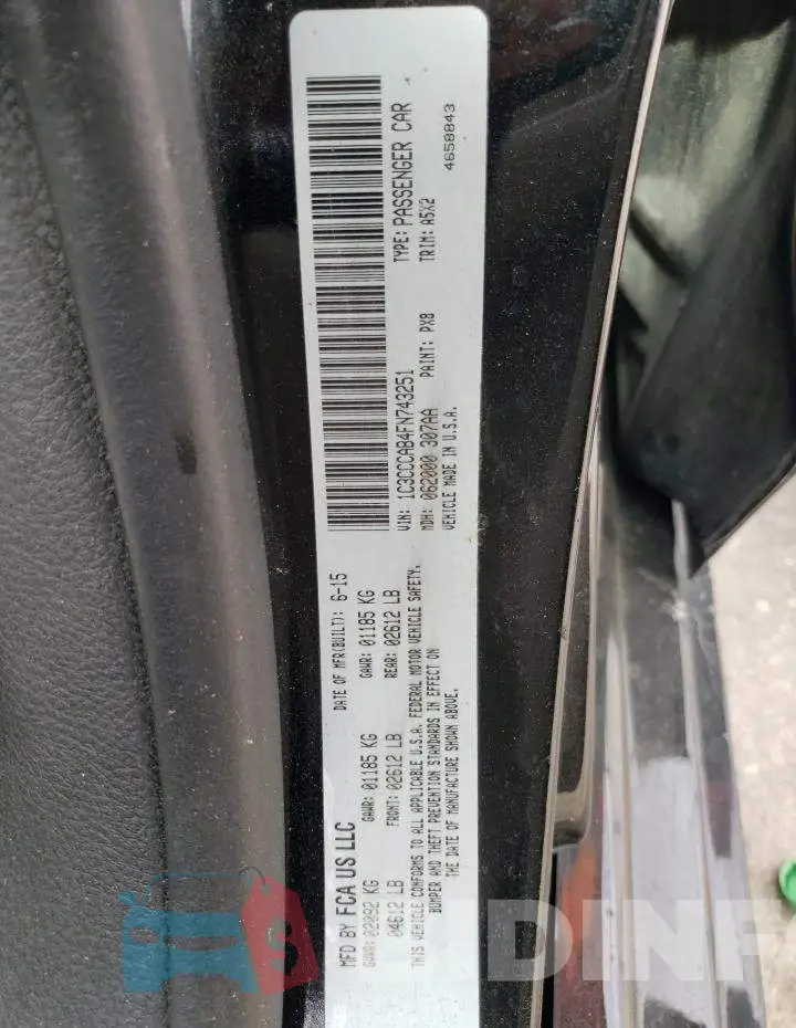 1C3CCCAB4FN743251 Photo# 13