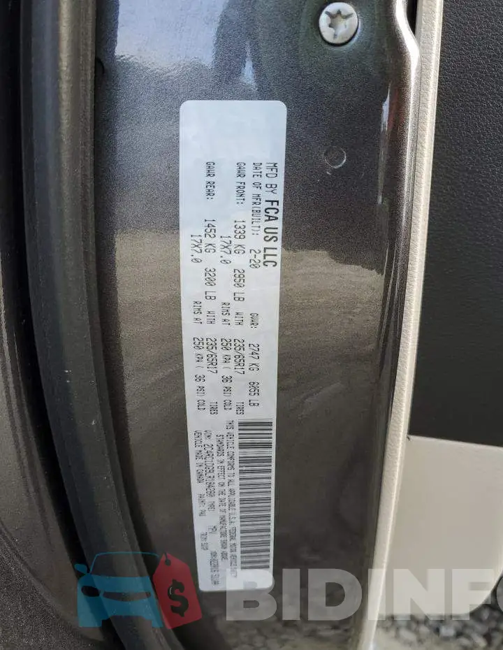 2C4RC1DG9LR184280 Photo# 13