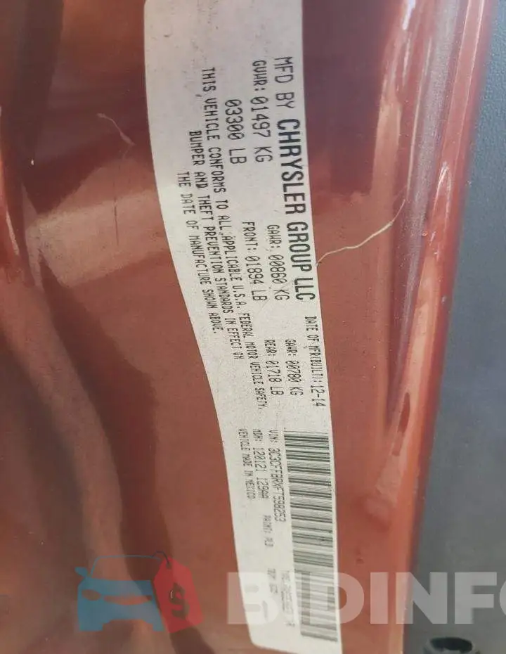 3C3CFFBRXFT598253 Photo# 13