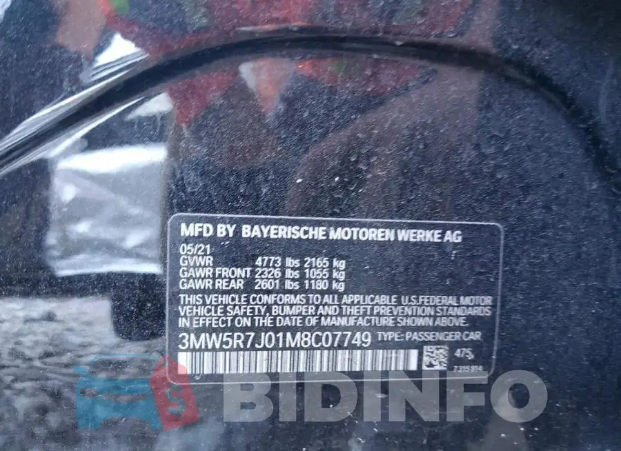 3MW5R7J01M8C07749 Photo# 12