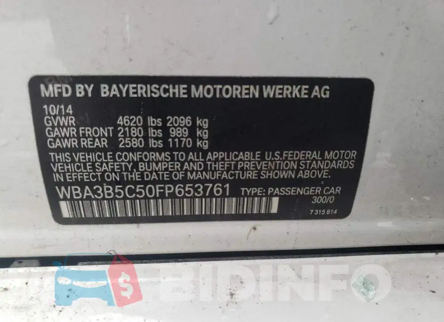 WBA3B5C50FP653761 Photo# 13