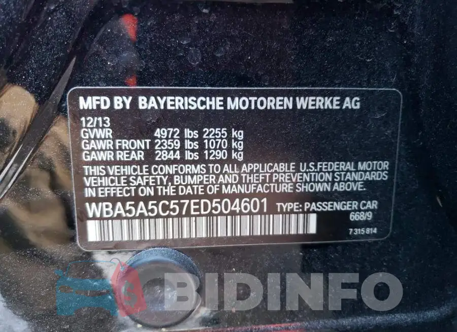 WBA5A5C57ED504601 Photo# 12