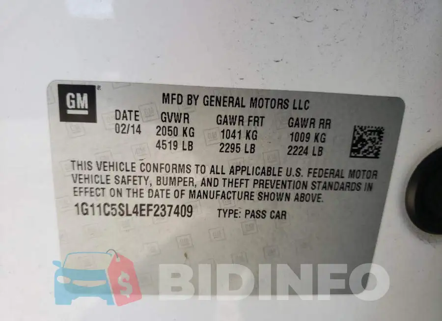 1G11C5SL4EF237409 Photo# 10