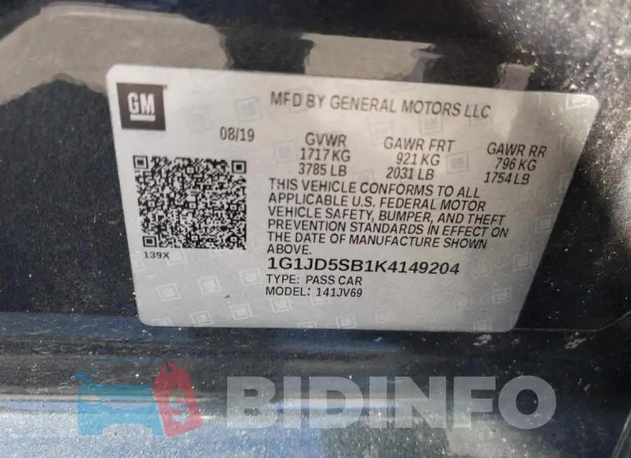 1G1JD5SB1K4149204 Photo# 10