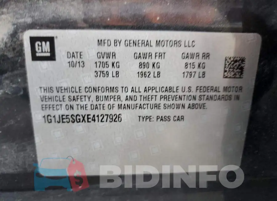 1G1JE5SGXE4127926 Photo# 12