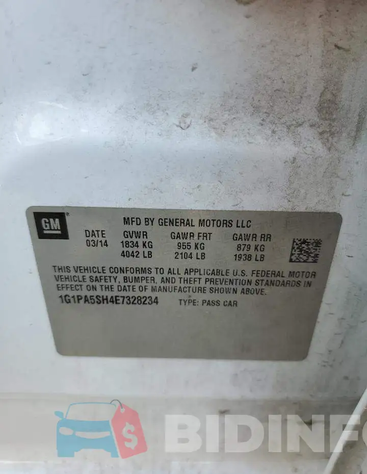 1G1PA5SH4E7328234 Photo# 10
