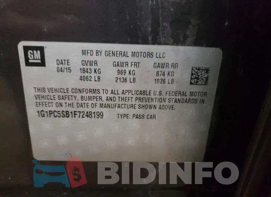 1G1PC5SB1F7248199 Photo# 10