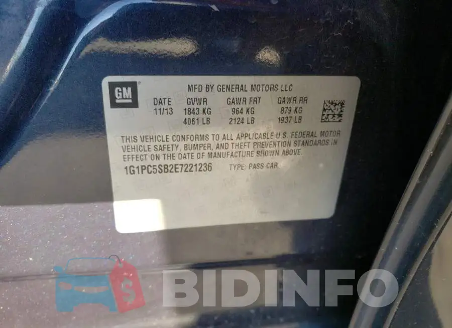 1G1PC5SB2E7221236 Photo# 13