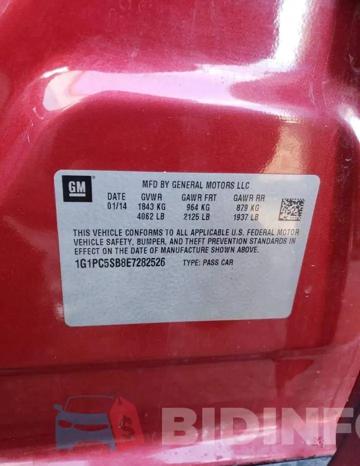 1G1PC5SB8E7282526 Photo# 13