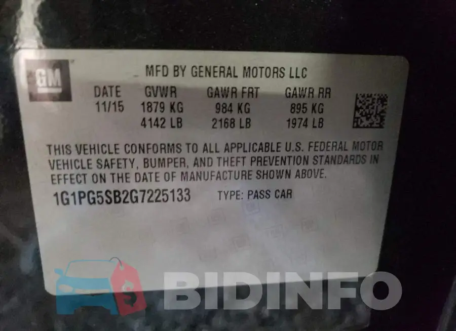 1G1PG5SB2G7225133 Photo# 10