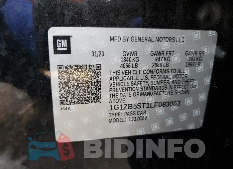 1G1ZB5ST1LF083003 Photo# 10