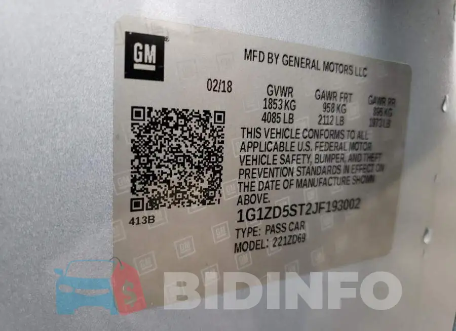 1G1ZD5ST2JF193002 Photo# 12