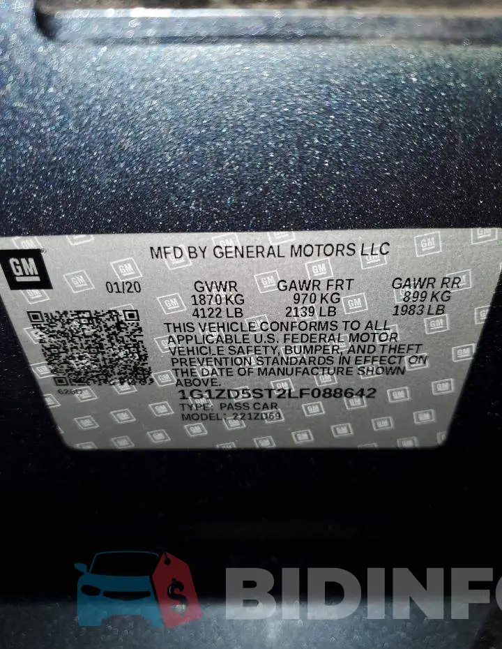 1G1ZD5ST2LF088642 Photo# 12