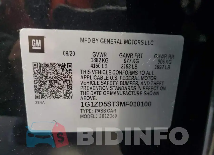 1G1ZD5ST3MF010100 Photo# 12