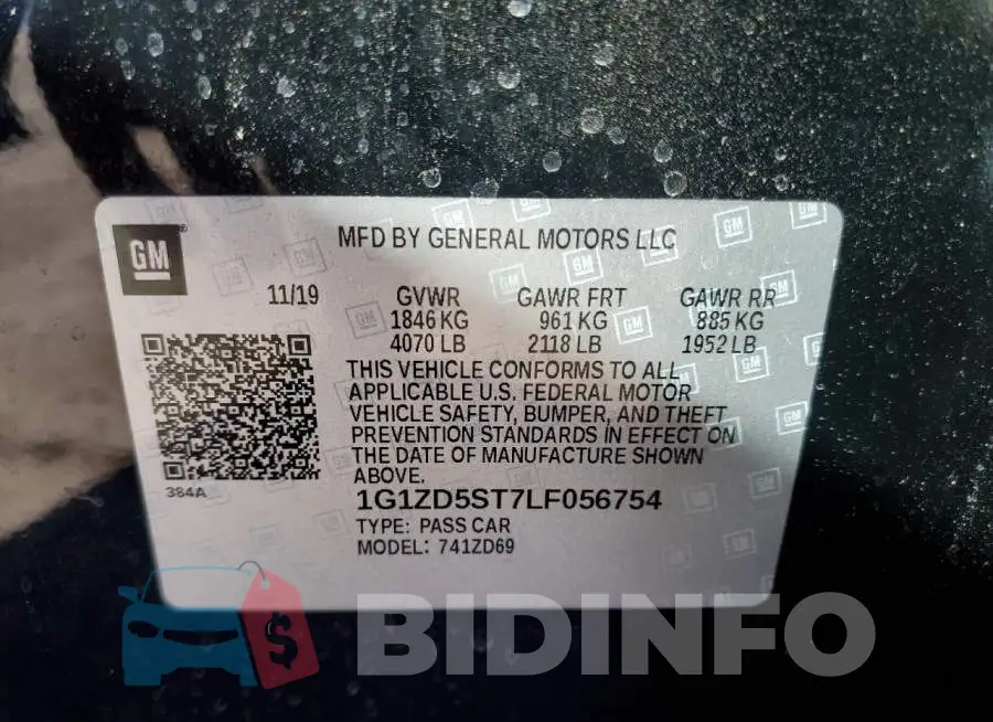 1G1ZD5ST7LF056754 Photo# 12