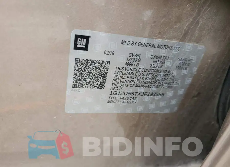 1G1ZD5STXJF193555 Photo# 10